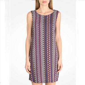 Armani Exchange Dress Blue Mini Shift Cross Back